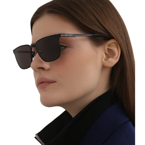 NEW SAINT LAURENT SUNGLASSES SL428 002 UNISEX BLACK EYEWEAR SL 428 002 - Picture 1 of 11